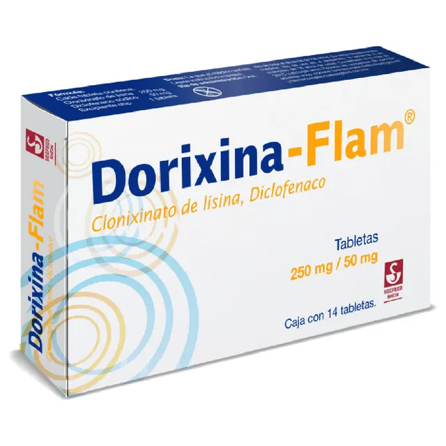 Dorixina Flam tabletas 250 mg/50 mg caja c/14