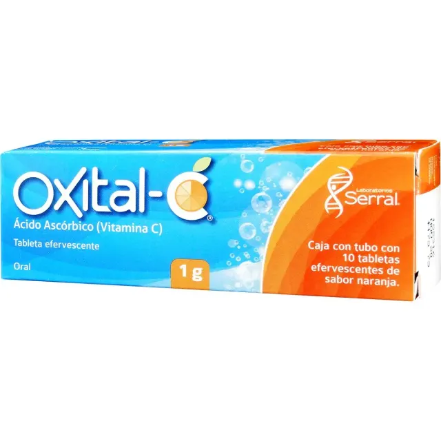 Oxital-C 1000 mg – Caja con 10 tabletas efervescentes (Genérico)