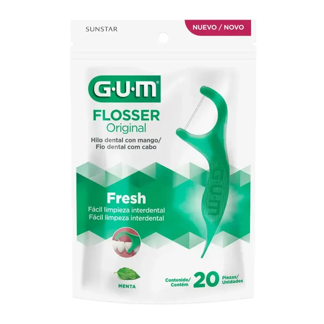 Palillos gum hilo dental original 20 piezas