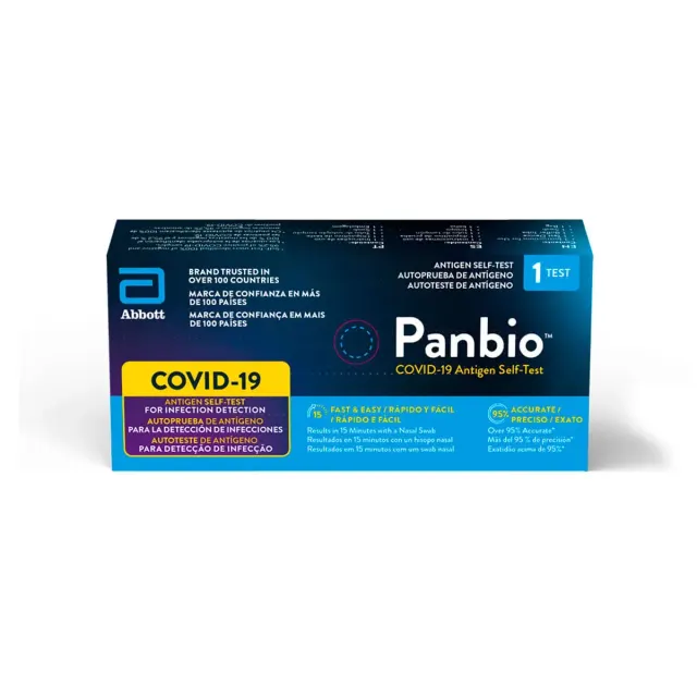 Panbio COVID-19 Antigen Self-Test auto prueba de antígeno para la detección de infecciones 