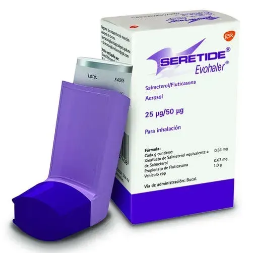 Seretide Evohaler 25 µg / 50 µg – Aerosol para inhalación