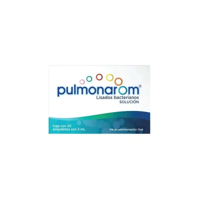 Pulmonarom lisados bacterianos solucion caja c/10 ampolletas c/3ml