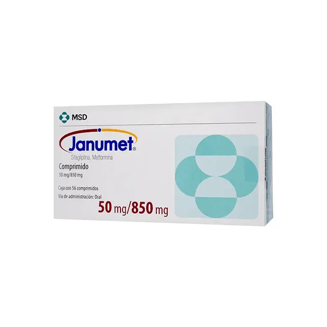 JANUMET 50/850 mg – Caja con 56 tabletas