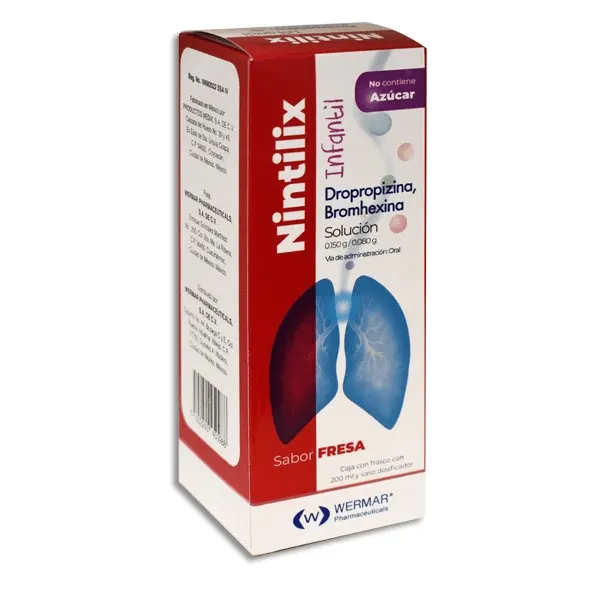 Nintilix Infantil Sabor Fresa caja c/frasco de 200mL