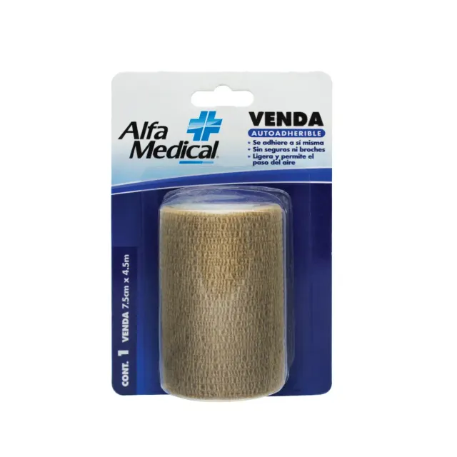 Venda AutoAdherible Alfa Medical 7.5 cm x 4.5 m
