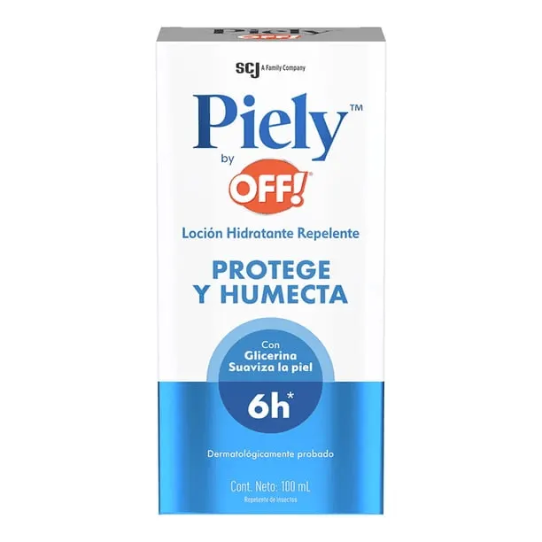 Piely by Off locion hidratante repelente frasco c/100ml