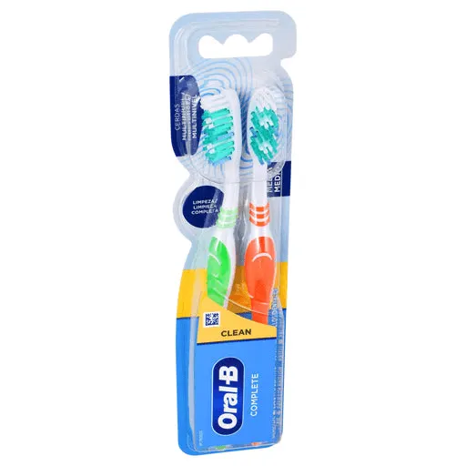 Oral-b complete clean paquete c/2 cepillos dentales